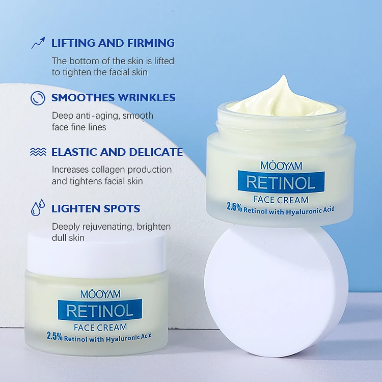 MOOYAM Retinol Cream Anti Aging Remove Wrinkles Facial Hyaluronic Acid Tightening Lifting Neck Firming Face Cream