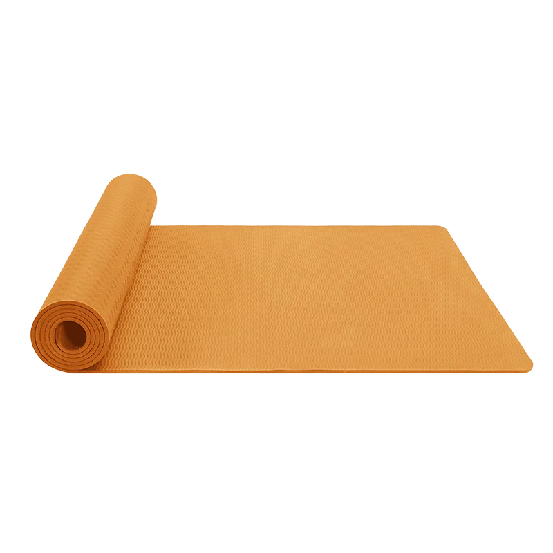 High quality waterproof PU TPE PVC NBR exercise yoga mat personalizable foam14mm nylon  factory