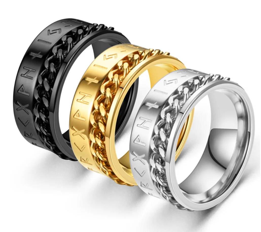 High Quality Famous Brand Design Jewelry 18K real gold plated stainless steel ring