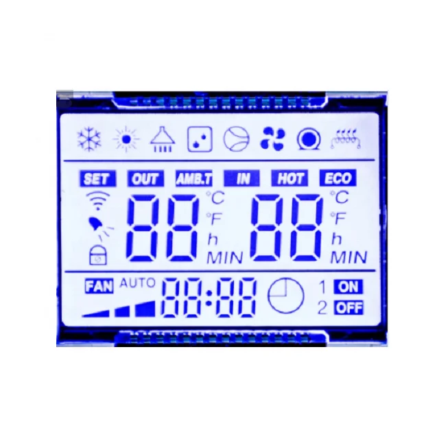Custom Size Lcd 7 Segment Display Panel For Water Meter