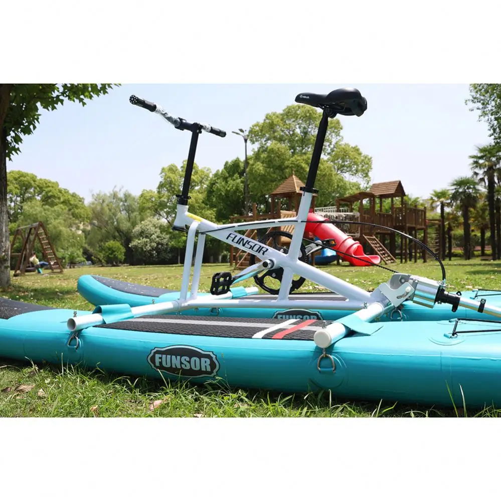 1 person surfboard Aqua Bike Portable Inflatable Floating Sport Sea Pedal Water Bicycle For Water Sport  SUP aluminum water bike
