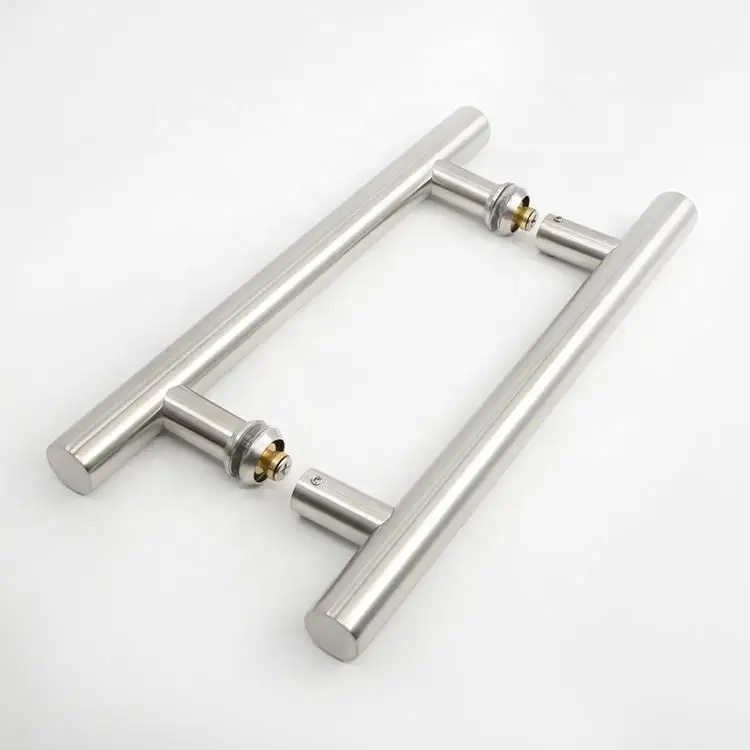American hot sale O-type high-end room stainless steel 304 H-type sliding  shower screen glass door handle