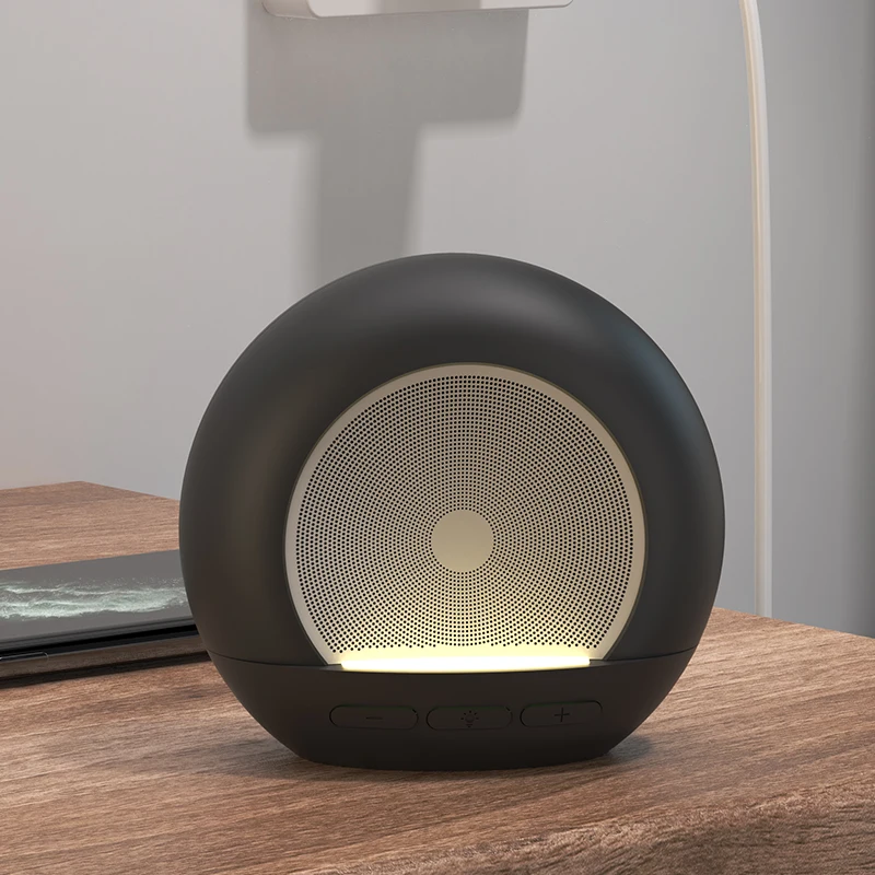 Wireless Portable Speaker 5W Stereo Sound LED Light BT 5.0 Small Home Speaker for Party Gift