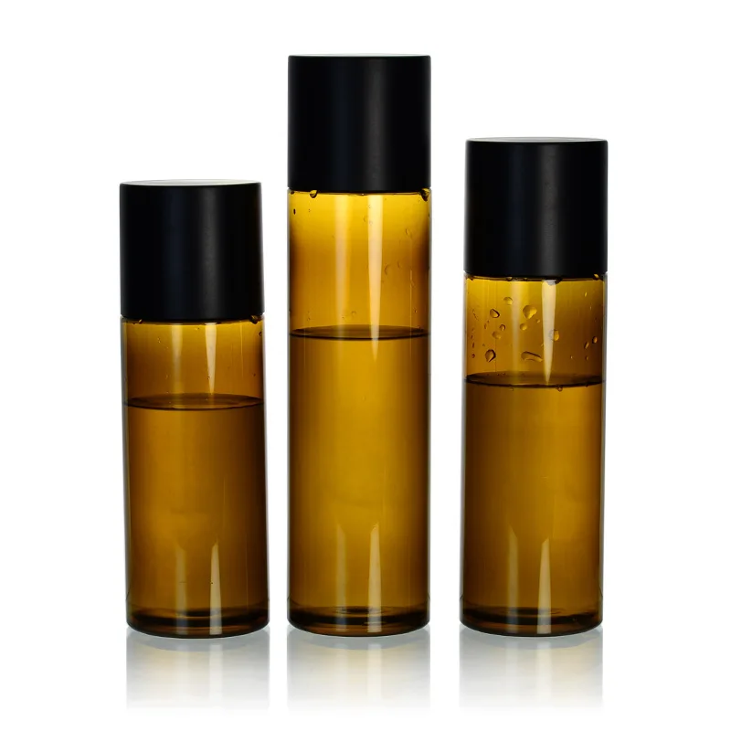 Luxury 120/150/180/200ml PETG Plastic Customized Lotion Cosmetics Packaging Skincare Set Bottles Free Design
