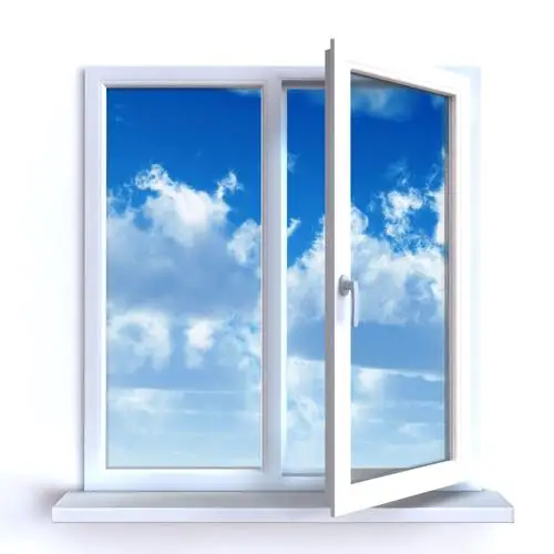 Double Glazed PVC  Window UPVC Casement Windows Hurricane Impact Glass Windows