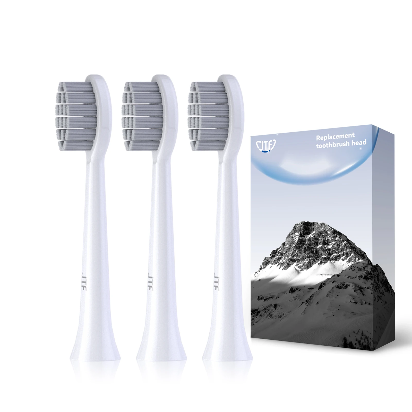 JTF replacement electric toothbrush heads set with soft bristle
