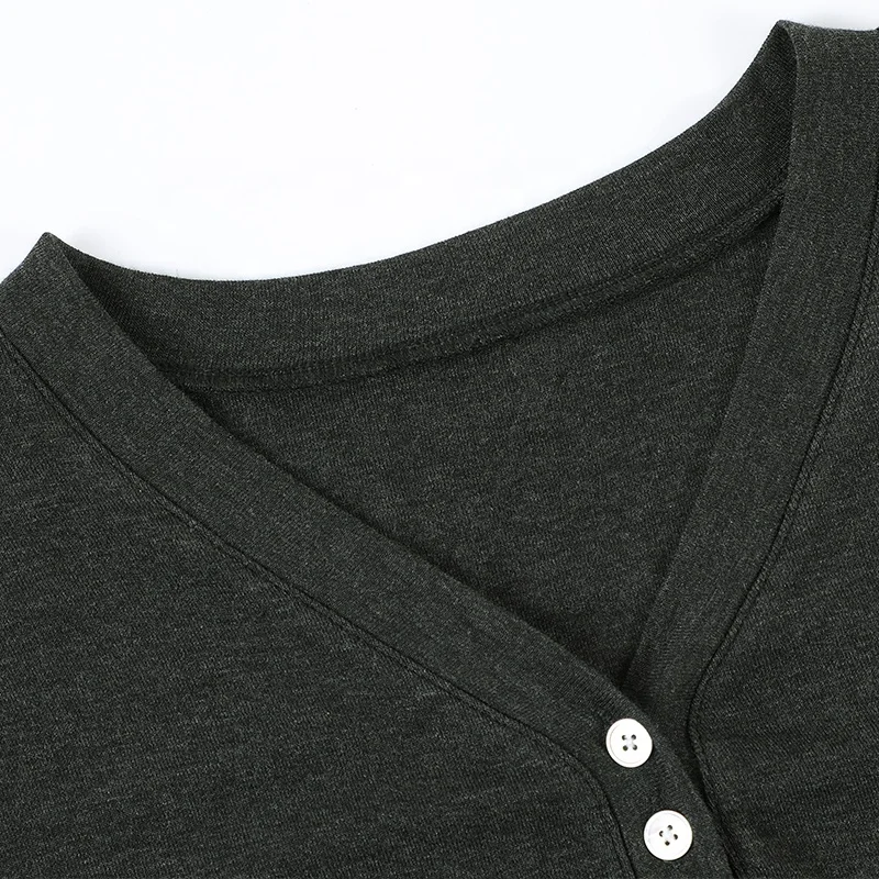 New Arrivals Sexy V Neck Long Sleeve Maternity Stretch Breastfeeding Blouse