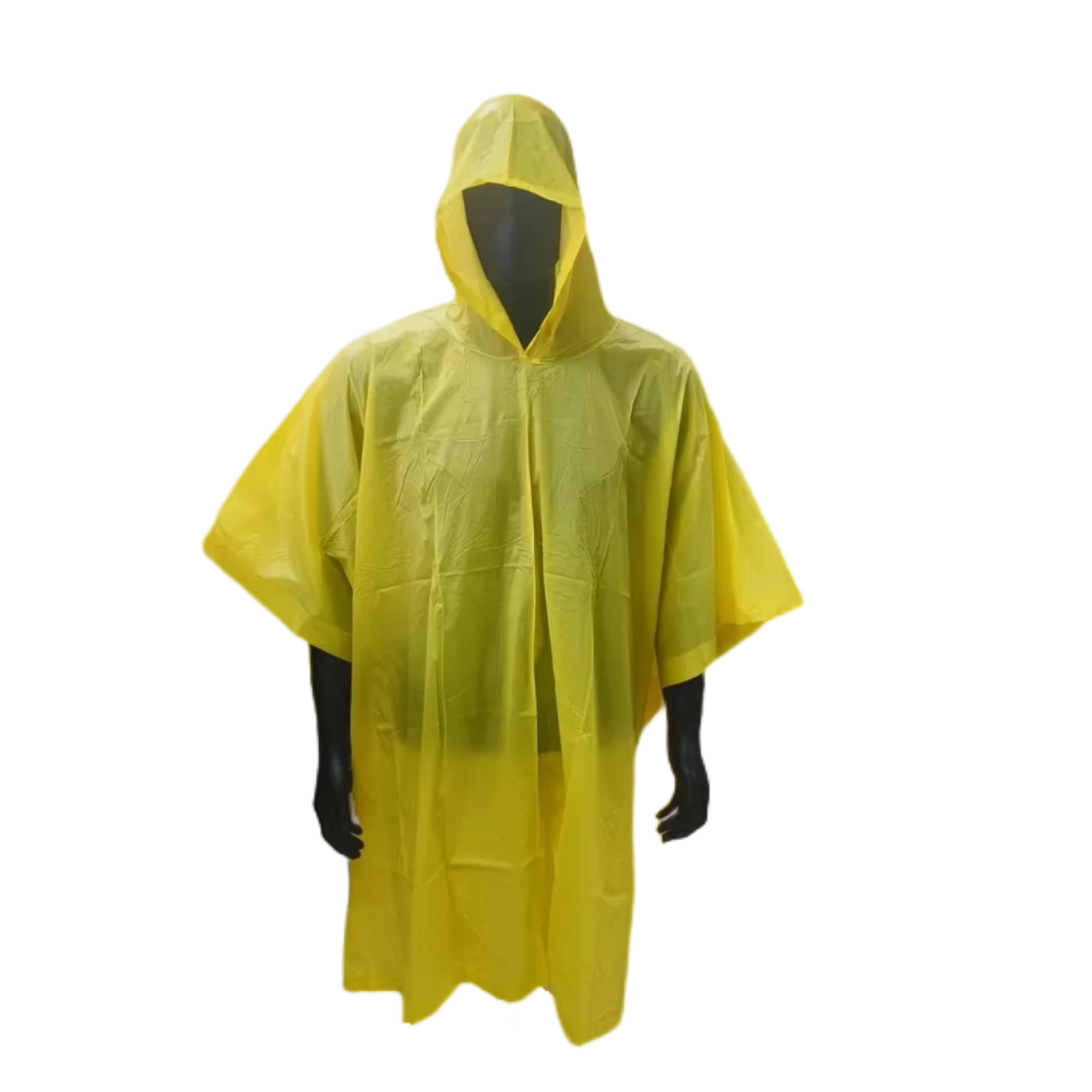 Hot Selling PVC Raincoat Custom Logo Buttons Op  non Disposable Raincoat