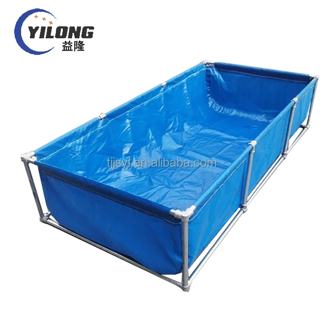 Customized durable outdoor pvc tarpaulin tanks for fish farming fishing pond 15000 liter