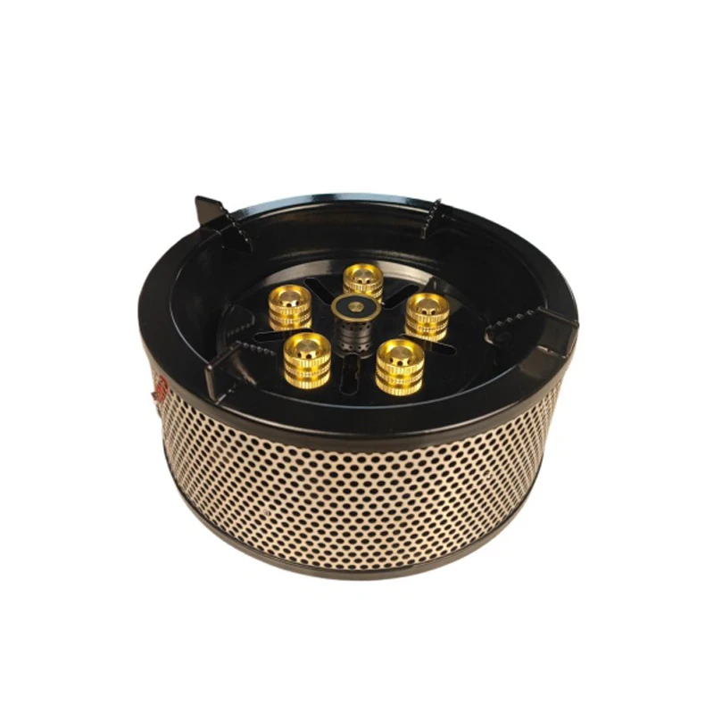 Hot sale Windproof Outdoor Hiking Picnic 6 -star Burner Portable Camping Stove for Kitchen