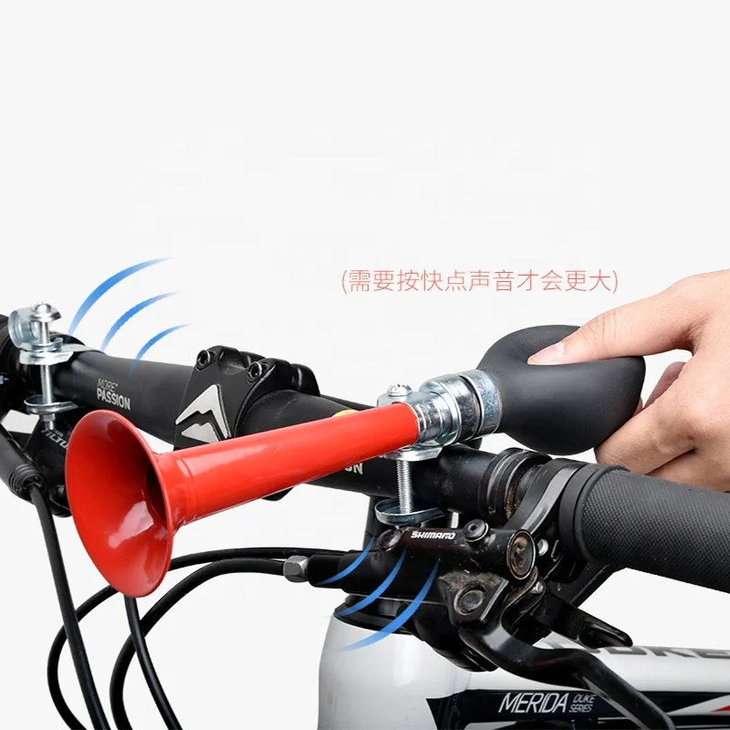 Bicycle Air Horn Retro Bike Speaker Cycling Equipment Accessories Super Loud Air Horn Trumpet for Cars Bike Bicycle Speakers