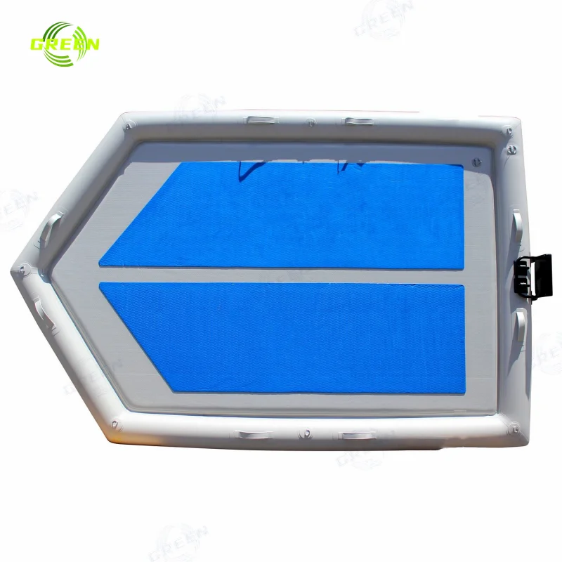 Green Water Yacht Air Mat Island Ponton Floating Inflatable Swimming Platform Dock