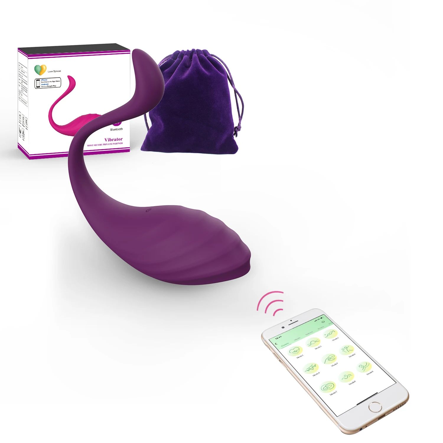 New Swan Shaped Phone APP Controlled Long Distance Vagina Vibrating Love Egg USB Rechargeable Mini Vibrator Amazon Kegel Ball