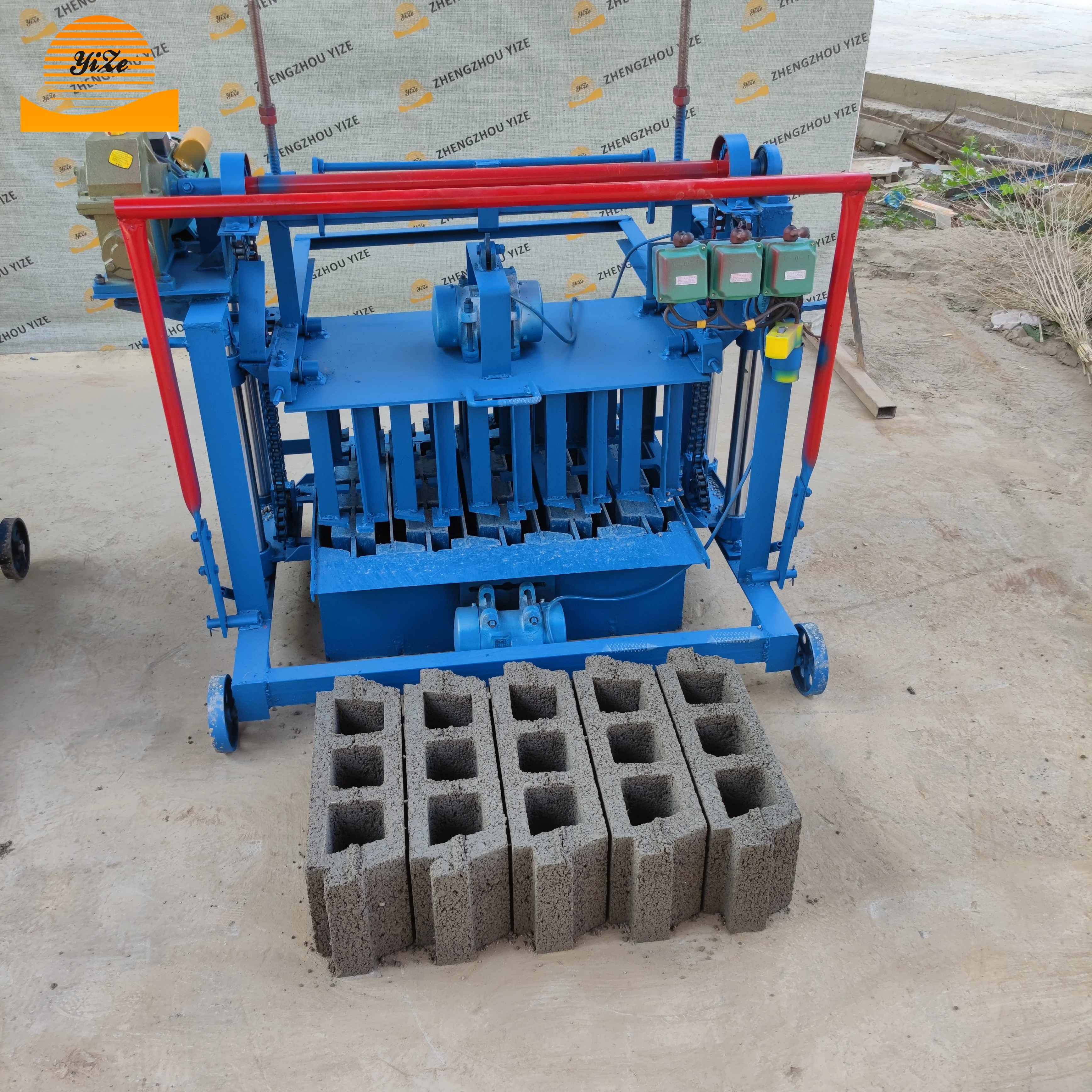 brick making machinery concrete block machine Hollow solid cement clay brick brock making interlocking block making machine