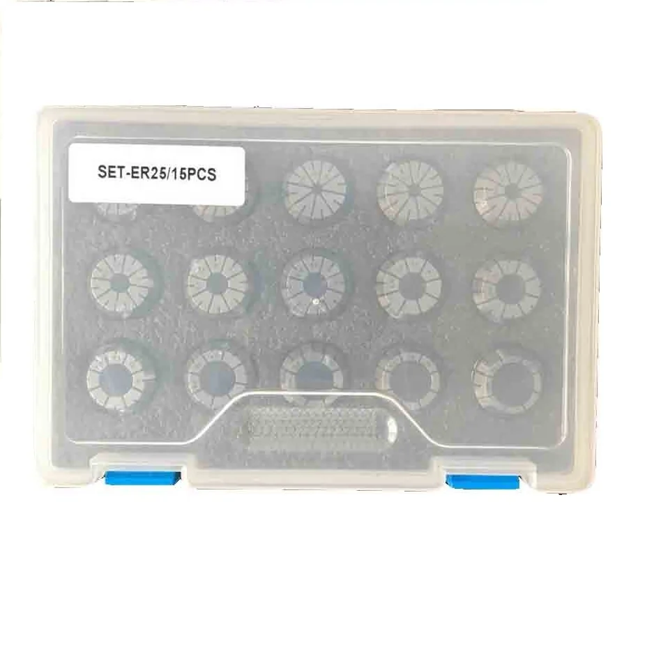 ER Collet kits packed in plastic or wooden box