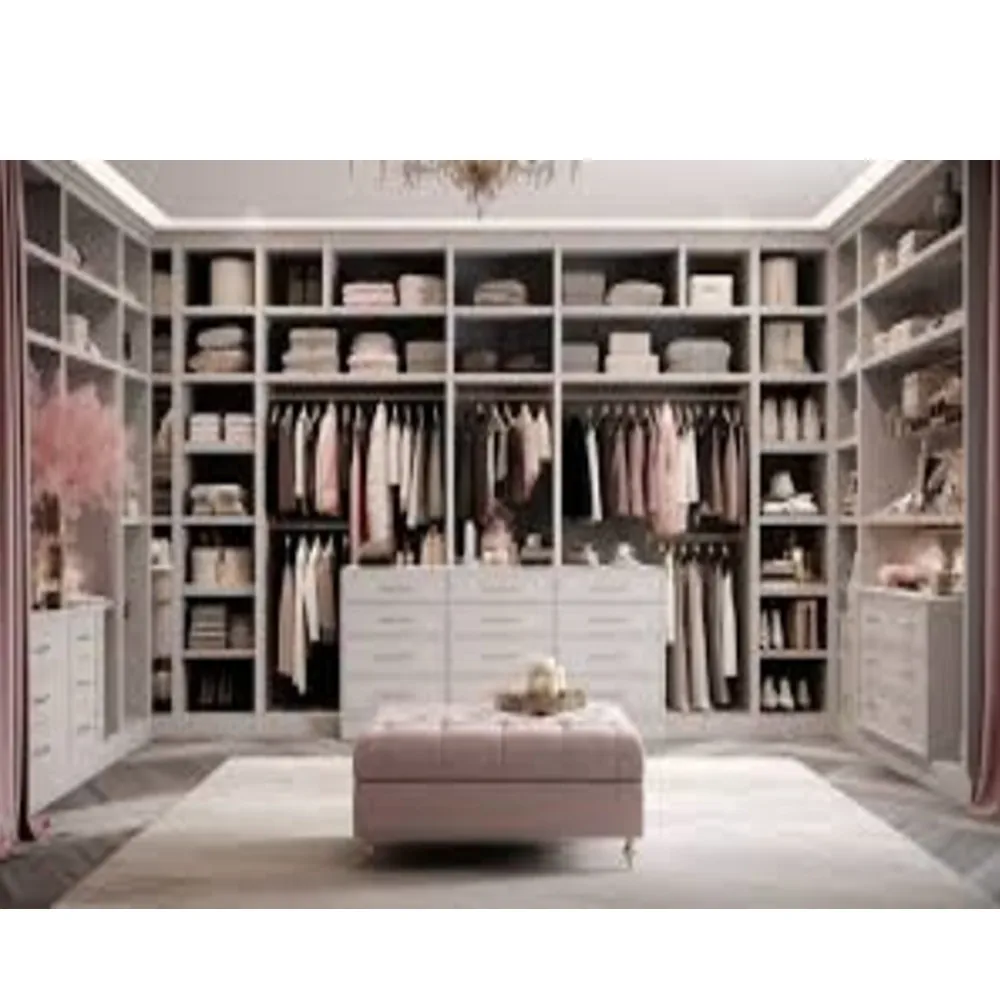 CBMmart 2024 Bedroom Dress Cabinet Systems Luxury Walk In Closet Cabinet Modern Walking Close