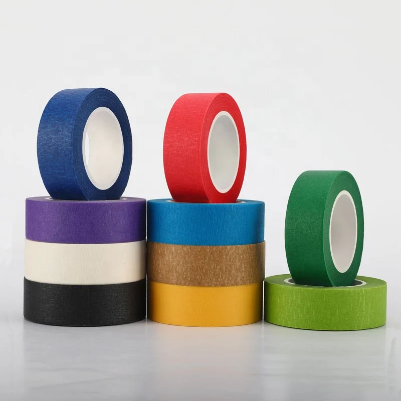 Custom Logo OEM Black Painters Paper Tape Easy Removal Trim Edge Finishing Decorative Marking Masking Tape