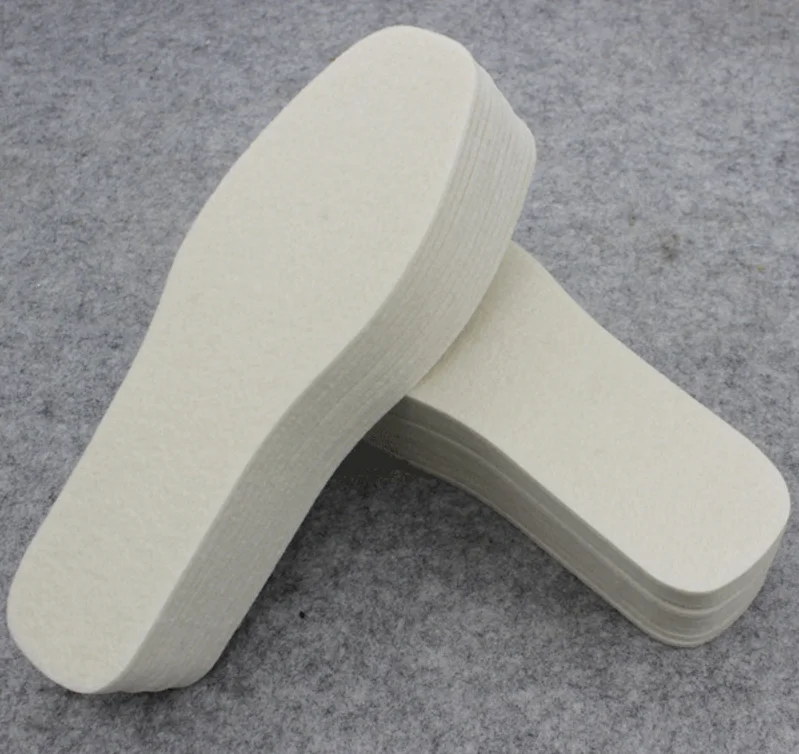 Factory directly selling high quality fiber orthopedic insole board pure wool felt shoe insole