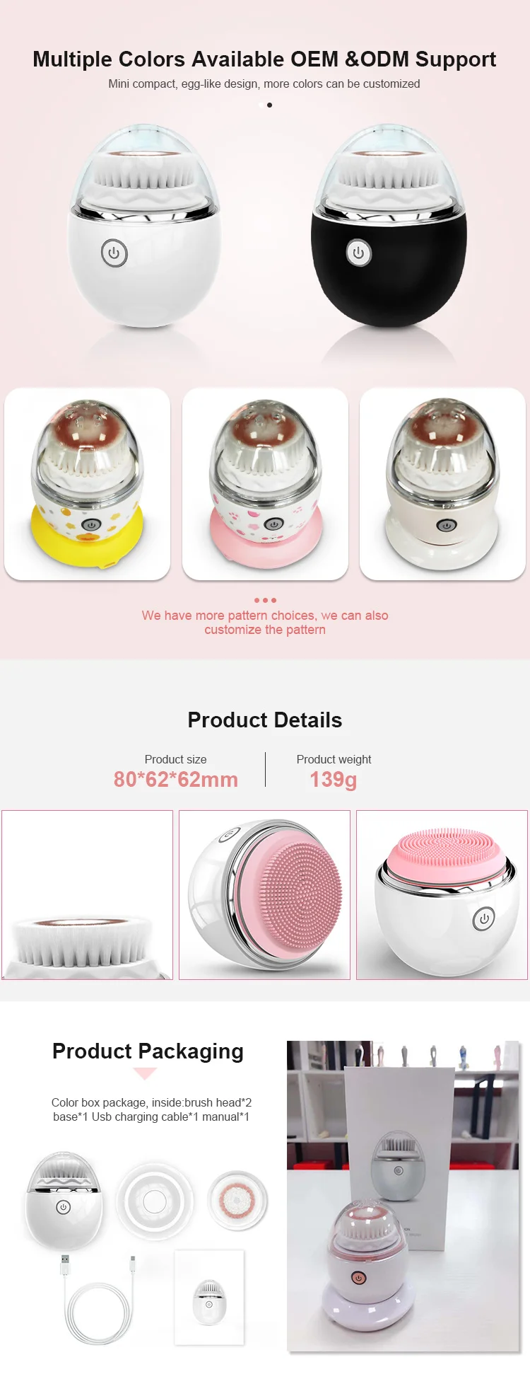 best skin care  silicon facial cleanser brush dropshipping beauty tools  deep cleaning facial cleaner