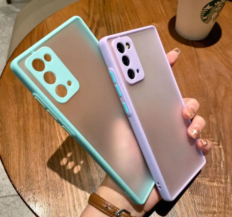 Camera Protection Shockproof Silicon Phone Case For Samsung S10 S20 S21 Plus Note 20 Ultra A12 A21S A51 A52 A71 A72 Bumper Cover