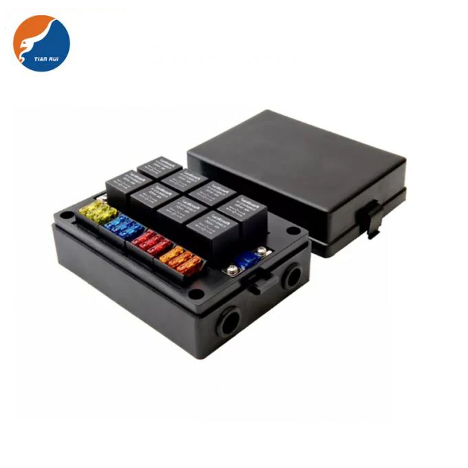 Высококачественные металлические штифты для автомобиля морского использования водонепроницаемый разъем 12P 12 каналов 4 шт. реле В 80 А коробка предохранителей