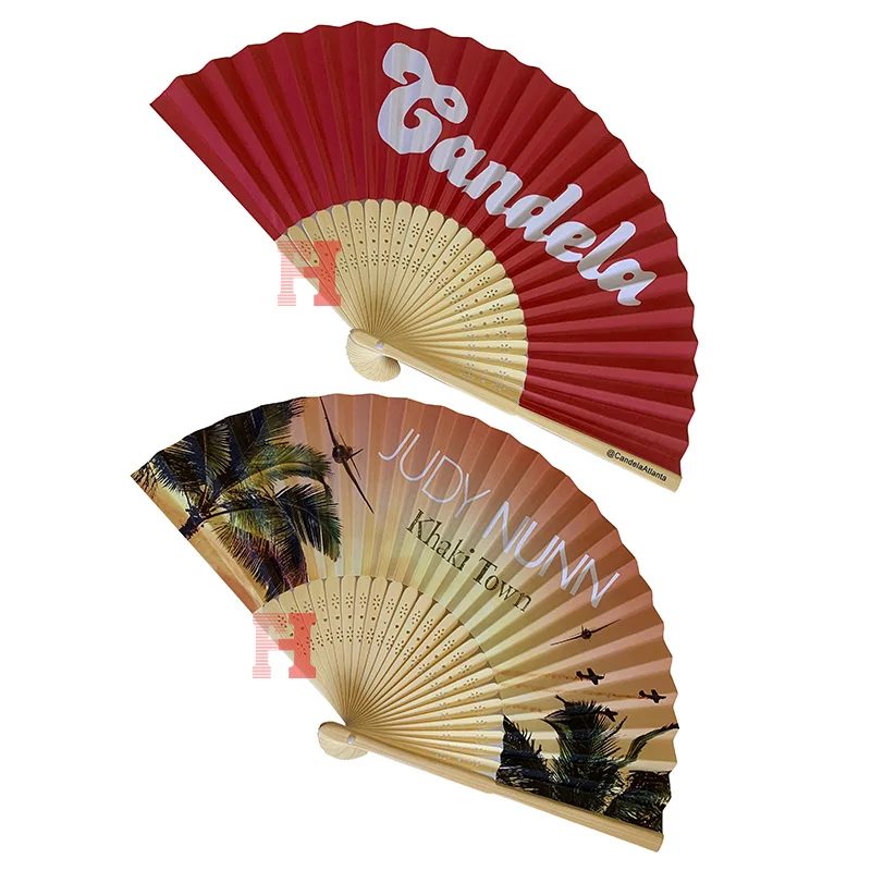 Paper Manual Large Luxury Hand Fan Design Portable