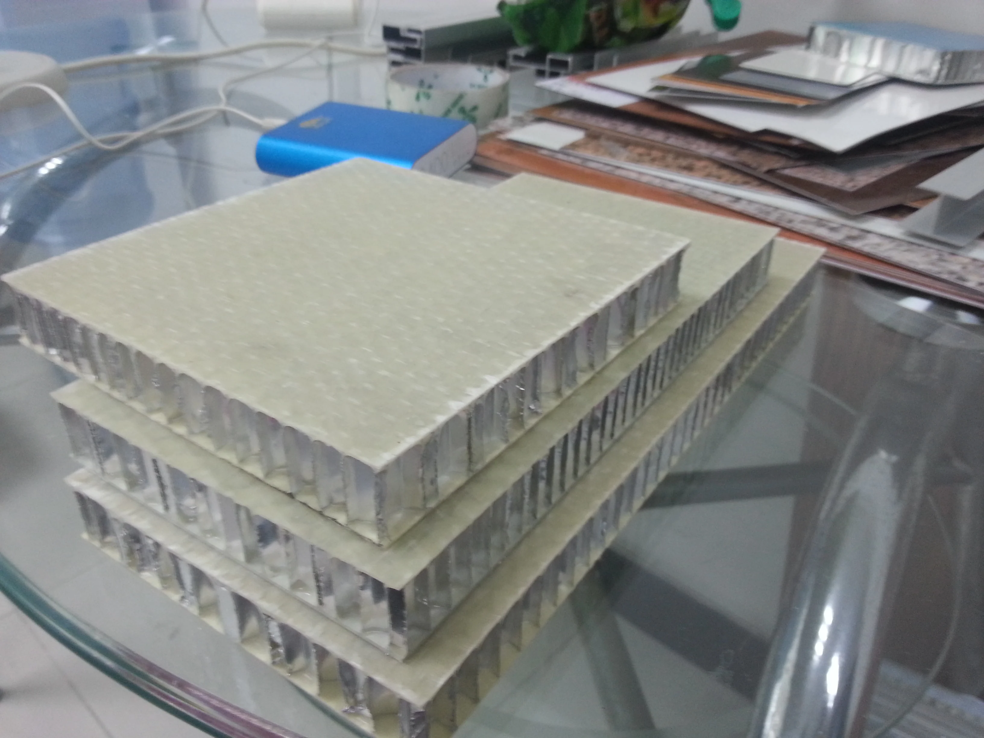 Fiberglass Aluminium Honeycomb Panel For stone composite for Exterior Cladding