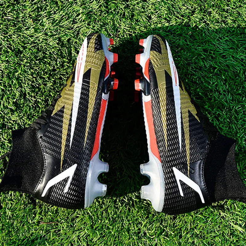 XOYOOU Latest Design Wholesale Breathable Casual Boy Football Sneakers Artificial Grass Training Nails Soccer Football Shoes