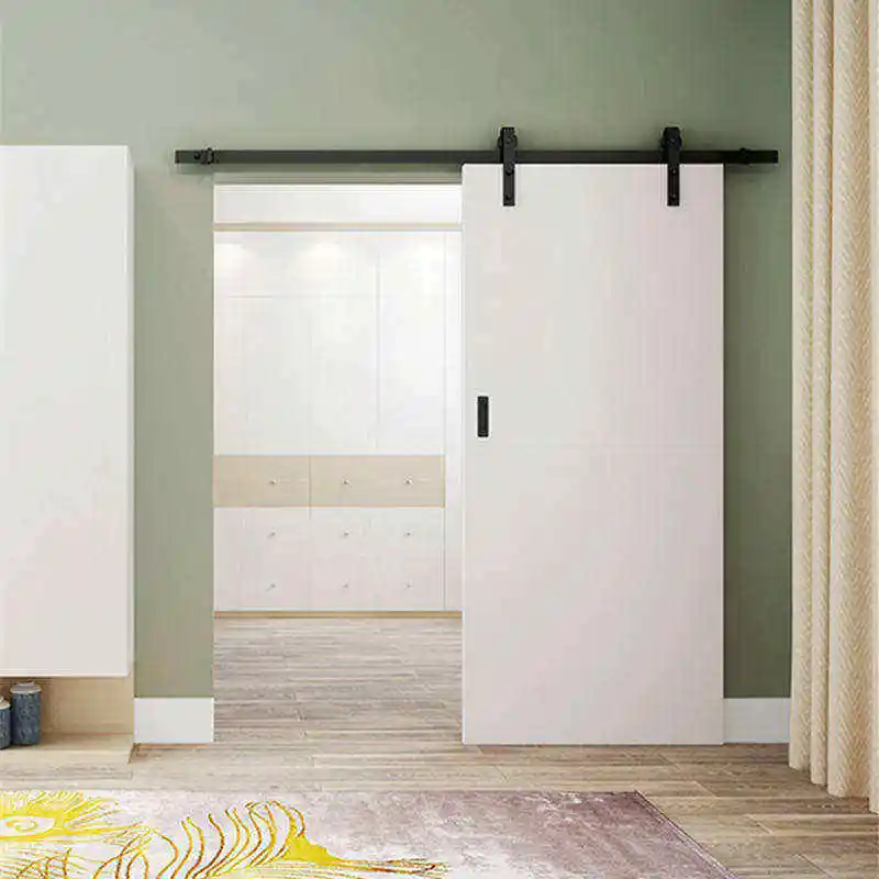 Lyroe China Manufactured Wood Barn Door Soundproof Interior Sliding Door