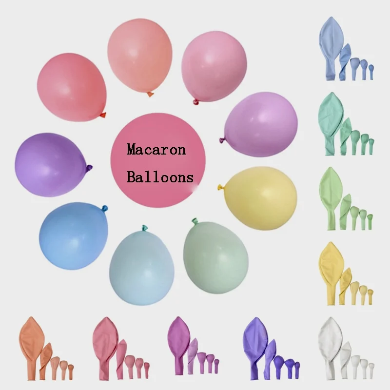 18 inch macaron round balloon thickened large balloon decoration arrangement set candy color balloon party decoration