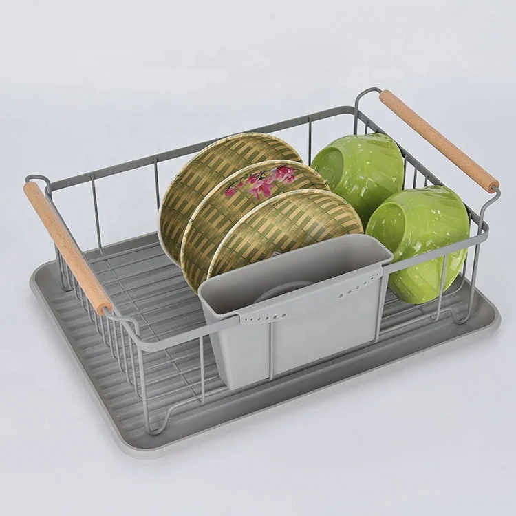 Dish Drying Rack , Collection Dish Drainer Drain Board and Utensil Holder