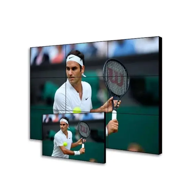 Wall Display Ceiling Mounting LCD TV Wall Remote Control 1080P 3x3 55inch Super Narrow Video  LCD Video Wall