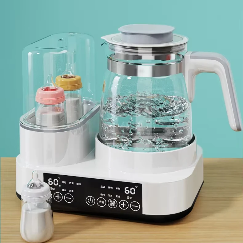factory direct sale customization baby feeding bottle steam sterilizer dryer glass kettle  milk bottle warmer
