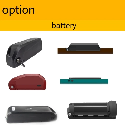 250W & 500W Electric Bike Conversion Kit with Hub Motor Battery Option Mid-Install 48v 36v 52v Brushless Design 350W Power