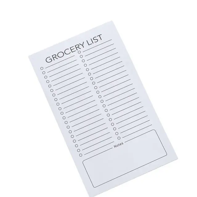 Grocery LIST Shopping list magnetism note pad Writing pad Refrigerator magnet  line Message note Decorative customizable