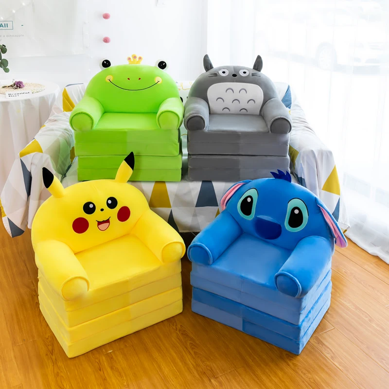 security Four layers of cartoon folding sofa children furniture kids sofa