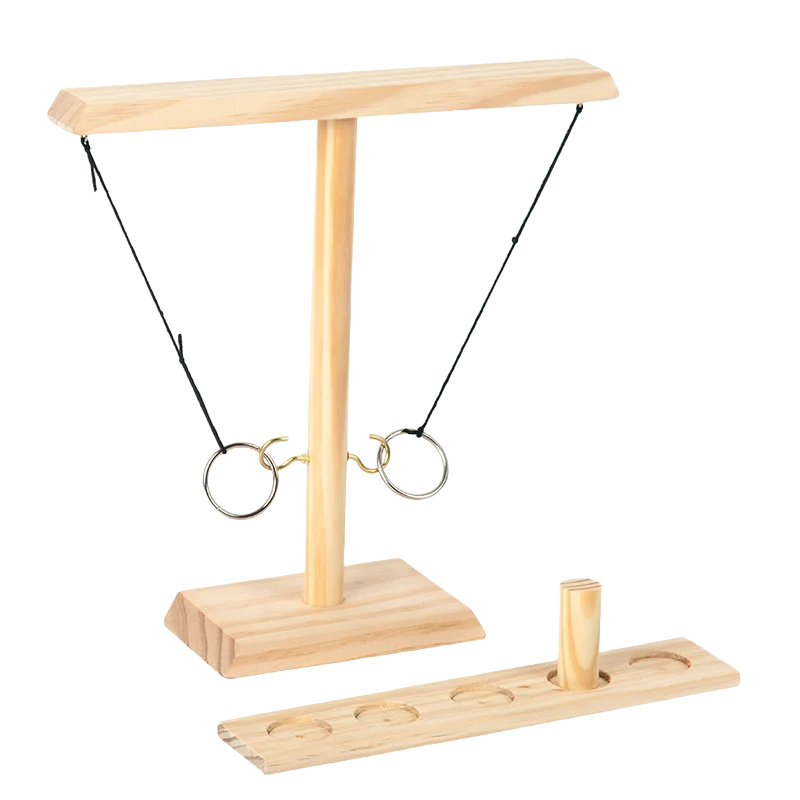 Fast-paced Wooden Ring Toss Gamsport Suits Hook Unisex Boashirtys for Kids and Adulsport Shortsve Family Party Gamesize M-3XL