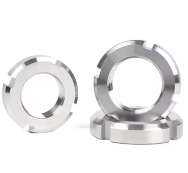 DIN 1804  Groove Lock Zinc Plated Slotted Round Spanner Passivated Metric Certification Lock Nuts