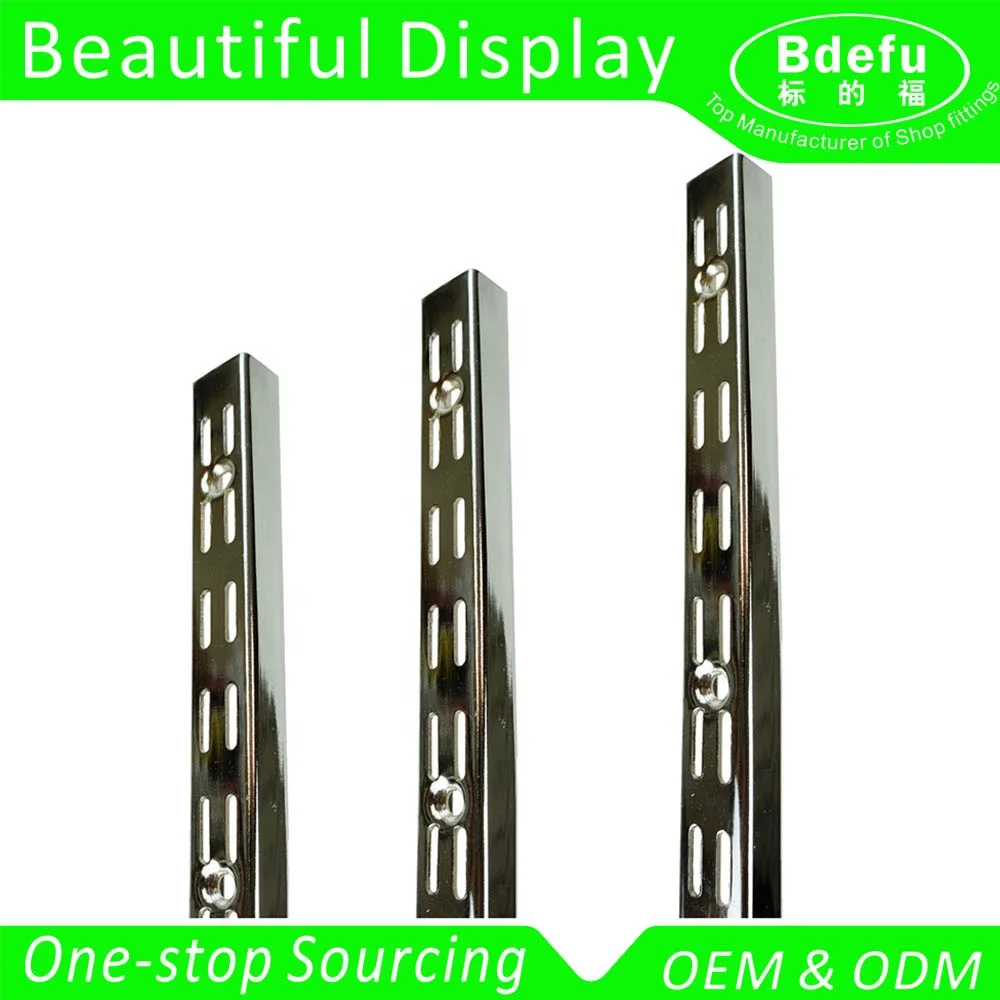 metal channel slot upright post/double hole slot tube AA column slotted strut channel