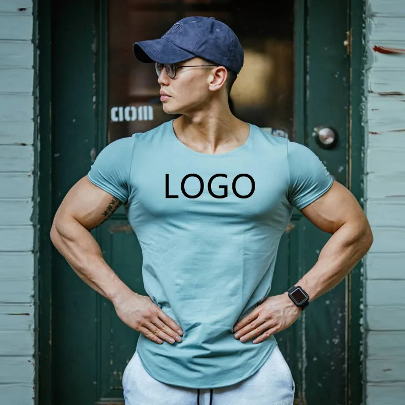 Custom Logo Men cotton t shirt Printing Bulk Blank T-shirts Wholesale tshirts for men