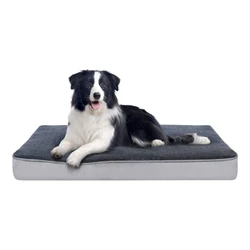 Modern Style Pet Memory Foam Dog Bed Mattress Rectangular Cat Dog Mats Cover Pet Bed