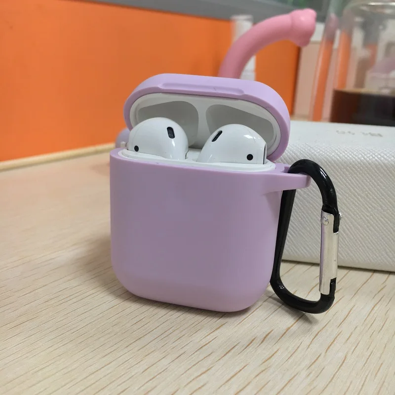  Высококачественный Чехол Air pod 1 противоударный чехол forAirpods 2 Очищаемый мягкий силиконовый защитный для