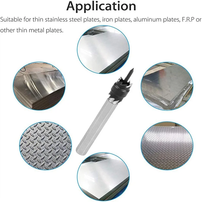 13 Pcs/Set Spot Weld Drill Bit Double Sided Blade Spot Weld Cutter Heatproof High Speed Steel for Workshop for Industrial