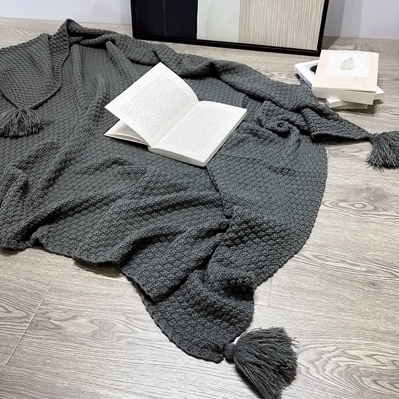 Luxury soft crochet baby throw blanket newborn custom personalized organic 100% cotton knit baby blanket