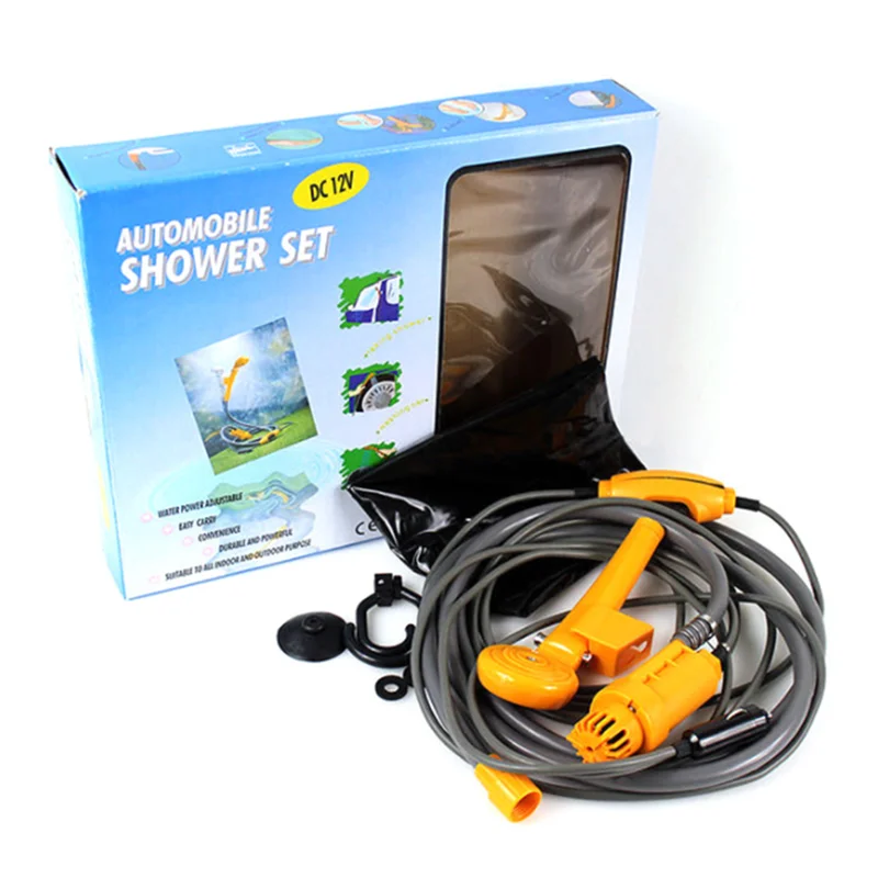 12V Portable pressure washer automobile Shower set Suitable for Indoor or Outdoor, Pet Washing, Car Washing, Camping