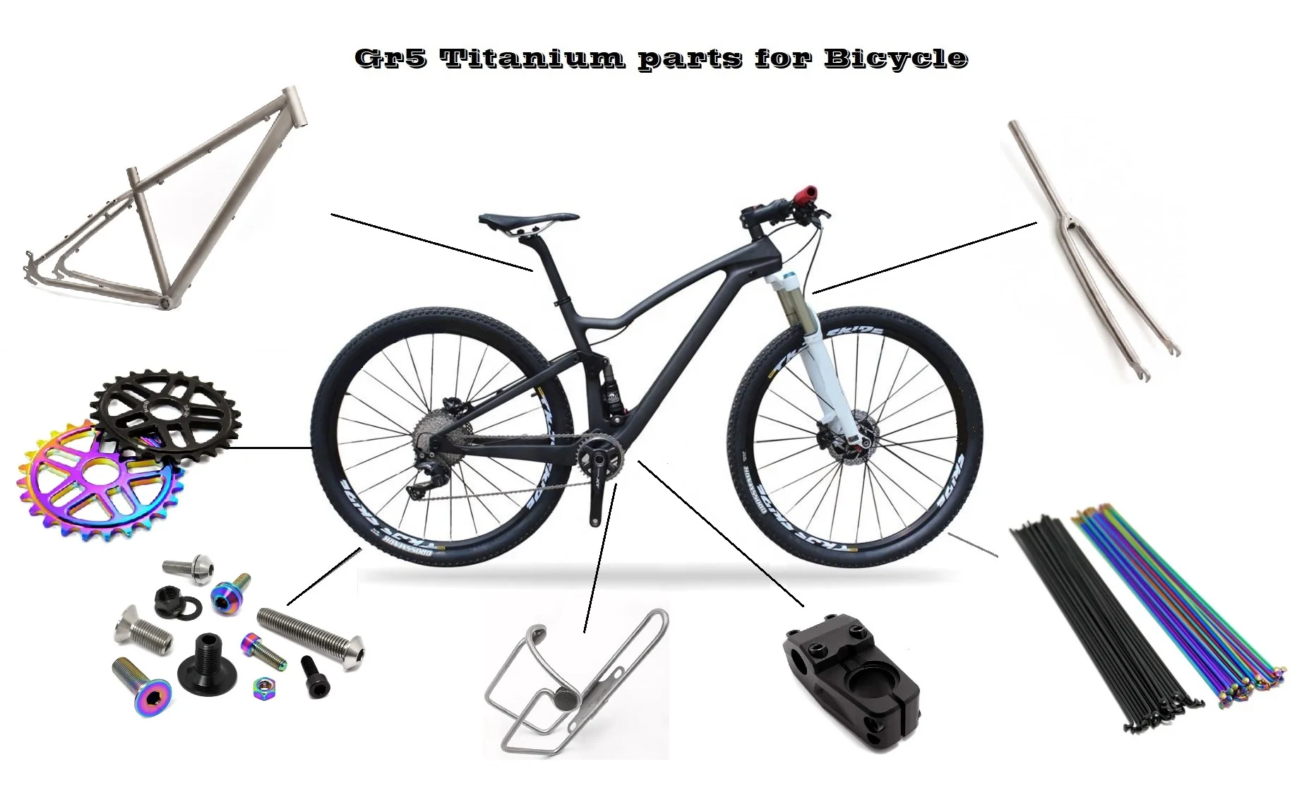 Gr5/Gr9 titanium seat post for road/mountain bicycle frame mtb frame Titanium seat post