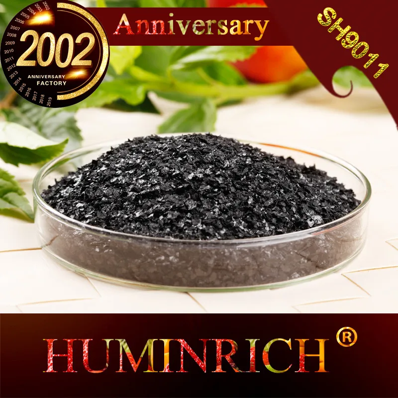 
HuminRich Login Shiny Flakes Sodium Humate Organic Fish Feed Additive 