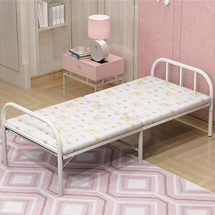 High Quality Hot Sales Low Price Folding Bed Home Furniture Bedroom Furniture Soft Bed Bedroom Funiture Plastic Bag/carton Iron