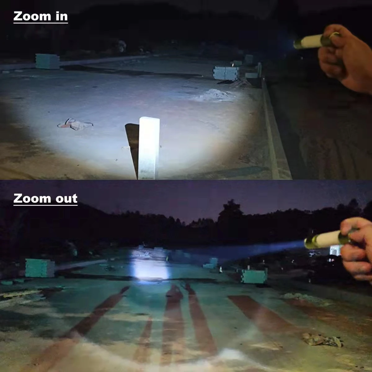 factory wholesale camping supplies Stretchable led Sticker outdoor Torch camping light portable with Triangle bracket