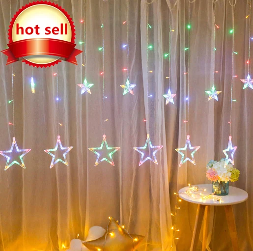 
Popular party wedding props flashing lights curtain color series lights starlight 220V LED lights family party party atmosphere 